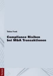 Cover von Compliance Risiken bei M&A Transaktionen