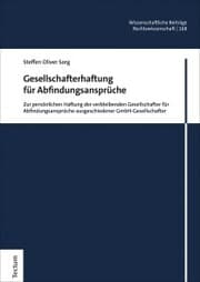 Cover von Gesellschafterhaftung für Abfindungsansprüche
