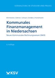 Cover von Kommunales Finanzmanagement in Niedersachsen
