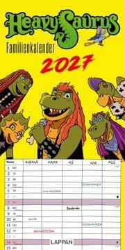 Cover von HeavySaurus Familienkalender 2027