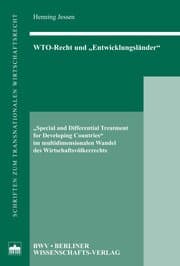 Cover von WTO-Recht und 'Entwicklungsländer'
