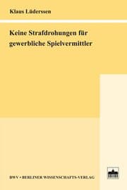 Cover von Keine Strafdrohungen für gewerbliche Spielvermittler