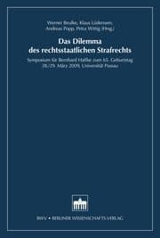 Cover von Das Dilemma des rechtsstaatlichen Strafrechts