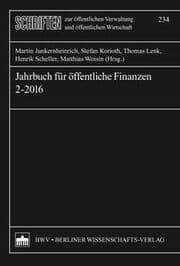 Cover von Jahrbuch für öffentliche Finanzen (2016) 2
