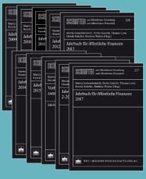 Cover von Jahrbuch für öffentliche Finanzen 2009-2017