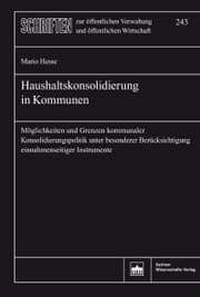 Cover von Haushaltskonsolidierung in Kommunen