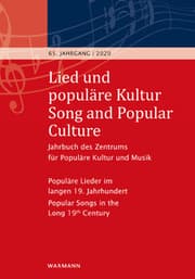 Cover von Lied und populäre Kultur / Song and Popular Culture 65/2020