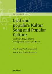 Cover von Lied und populäre Kultur / Song and Popular Culture 62 (2017)