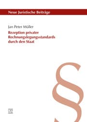 Cover von Rezeption privater Rechnungslegungsstandards durch den Staat