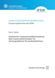 Cover von Analytische Temperaturfeldbeschreibung beim Laserstrahlschweißen für thermographische Prozessbeobachtung
