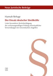 Cover von Der Einsatz deutscher Streitkräfte