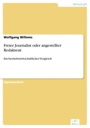 Cover von Freier Journalist oder angestellter Redakteur