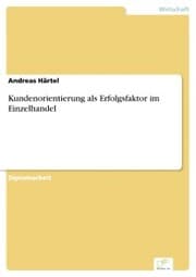 Cover von Kundenorientierung als Erfolgsfaktor im Einzelhandel