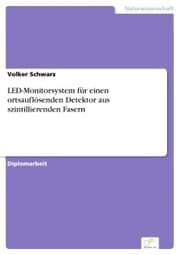 Cover von LED-Monitorsystem für einen ortsauflösenden Detektor aus szintillierenden Fasern