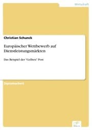Cover von Europäischer Wettbewerb auf Dienstleistungsmärkten