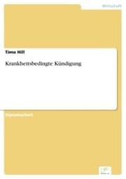 Cover von Krankheitsbedingte Kündigung