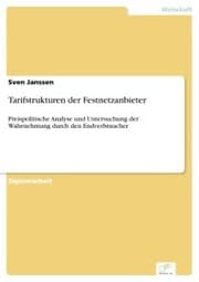 Cover von Tarifstrukturen der Festnetzanbieter