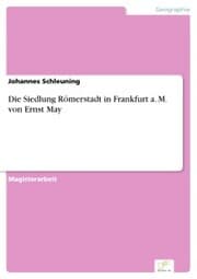 Cover von Die Siedlung Römerstadt in Frankfurt a. M. von Ernst May
