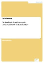 Cover von Die laufende Entlohnung des Gesellschafter-Geschäftsführers