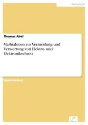 Cover von Maßnahmen zur Vermeidung und Verwertung von Elektro- und Elektronikschrott