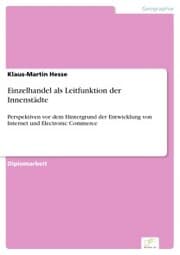 Cover von Einzelhandel als Leitfunktion der Innenstädte