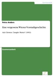 Cover von Eine vergessene Wiener Vorstadtgeschichte