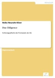 Cover von Due Diligence