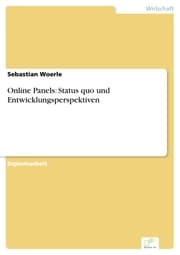 Cover von Online Panels: Status quo und Entwicklungsperspektiven