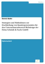 Cover von Strategien und Maßnahmen zur Erschließung von Kundenpotenzialen für den Unternehmensbereich Webdesign der Firma Schmidt & Fuchs GmbH