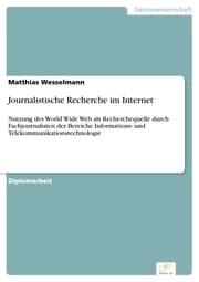 Cover von Journalistische Recherche im Internet