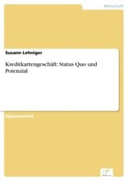 Cover von Kreditkartengeschäft: Status Quo und Potenzial