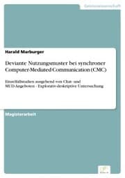 Cover von Deviante Nutzungsmuster bei synchroner Computer-Mediated Communication (CMC)