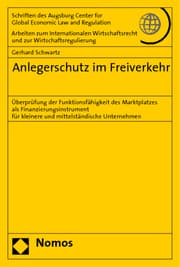 Cover von Anlegerschutz im Freiverkehr