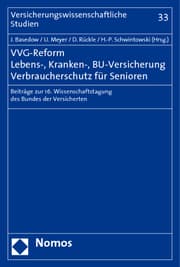 Cover von VVG-Reform - Lebens-, Kranken-, BU-Versicherung, Verbraucherschutz für Senioren