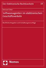 Cover von Softwareagenten im elektronischen Geschäftsverkehr