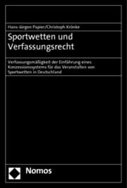 Cover von Sportwetten und Verfassungsrecht