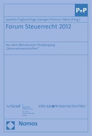 Cover von Forum Steuerrecht 2012