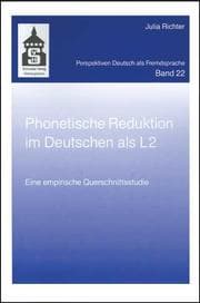 Cover von Phonetische Reduktion im Deutschen als L2