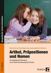 Cover von Artikel, Präpositionen und Nomen - Schule 1/2