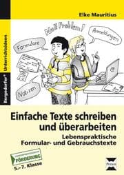Cover von Einfache Texte schreiben und überarbeiten