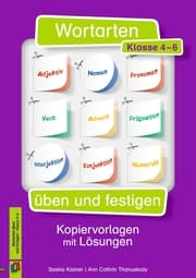 Cover von Wortarten üben und festigen - Klasse 4-6