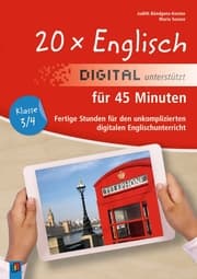 Cover von 20 x Englisch digital unterstützt für 45 Minuten - Klasse 3/4