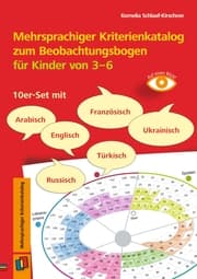 Cover von Mehrsprachiger Kriterienkatalog zum Beobachtungsbogen für Kinder von 3 bis 6