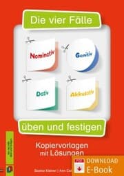 Cover von Die vier Fälle - Nominativ, Genitiv, Dativ, Akkusativ üben und festigen