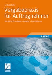 Cover von Vergabepraxis für Aufragnehmer