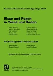 Cover von Aachener Bausachverständigentage 2004