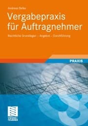 Cover von Vergabepraxis für Auftragnehmer