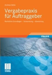 Cover von Vergabepraxis für Auftraggeber