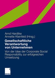 Cover von Gesellschaftliche Verantwortung von Unternehmen