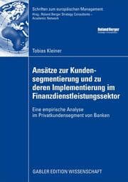 Cover von Ansätze zur Kundensegmentierung und zu deren Implementierung im Finanzdienstleistungssektor